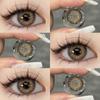 Eyeshare 1pair Gray Color Contact Lenses for Eyes Natural Soft Lens 14.5mm Big Eyes Contacts Annual Use