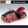 Ббураго 1:24 Альфа Ромео Джулия Купе Спортивный Автомобиль из Литого Металла Модель Diecast Металлическая Роскошная Модель Автомобиля Высокая Симуляция Коллекция Подарок