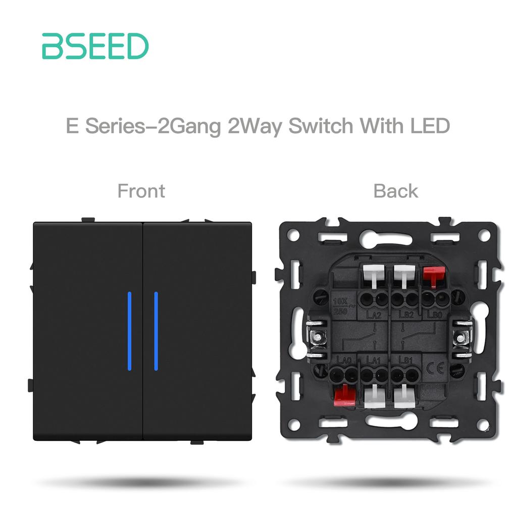 BSEED Модуль кнопки выключателя DIY Зарядка телефона от USB Розетка FR Части Настенный светильник Большой выключатель Пластиковая рамка Комбинация Серия E