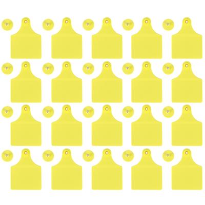 20 комплектов пустых ушных бирок для идентификации скота для коз, овец, крупного рогатого скота, коров, свиней, фермерских принадлежностей: