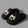 Fashion With Bow Thick Shoes Wholesale On Offer Original Waterproof Slides Promotion New Fashion 39 Women's Slippers and Ladies Sandals