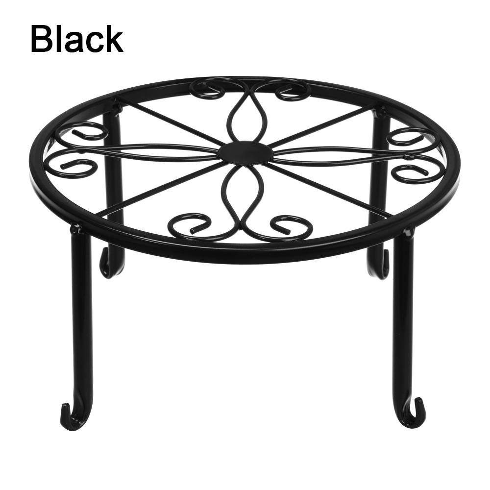 Металлические подставки для комнатных растений с поддоном для комнатных и уличных растений 9 дюймов Держатель для горшка с цветами Подставка для цветочного горшка