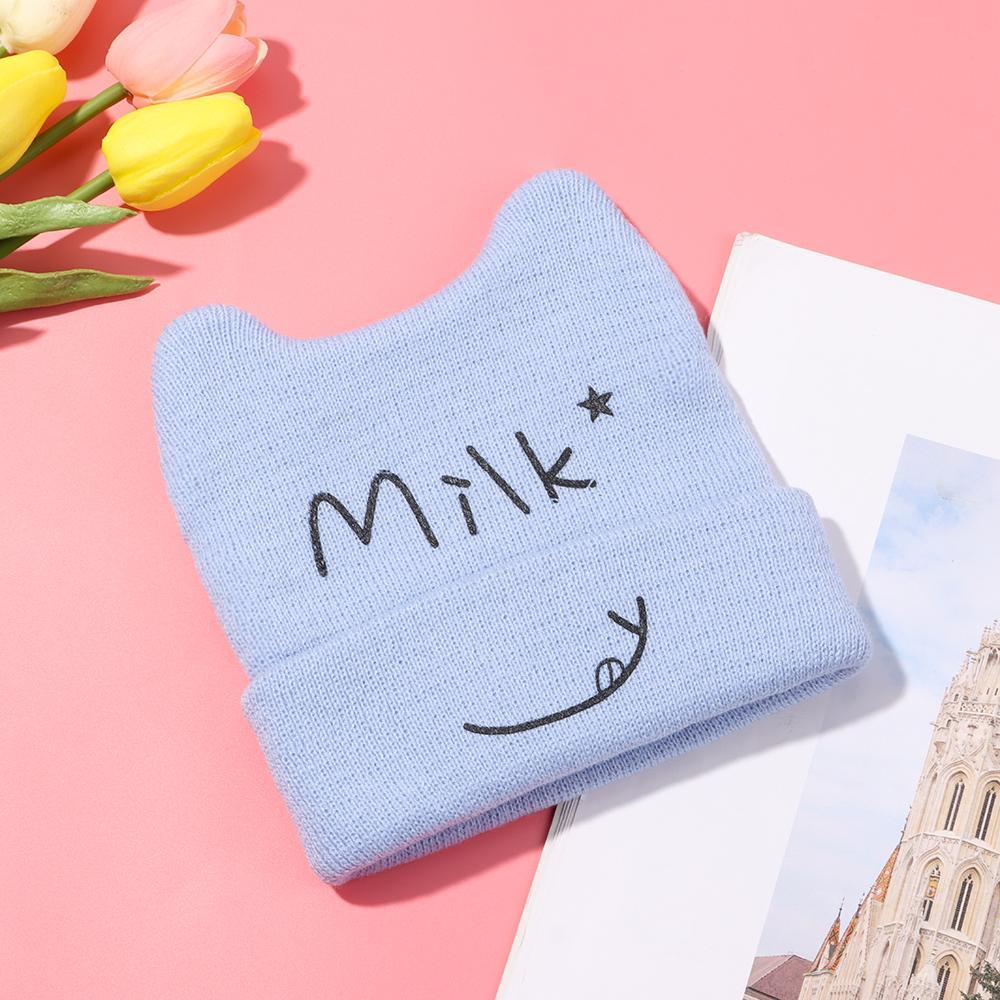 Cartoon Children's Accessories Ladies Cap Warm Gifts Warmer Bonnet Baby Hat Beanie Cap Knitted Hat
