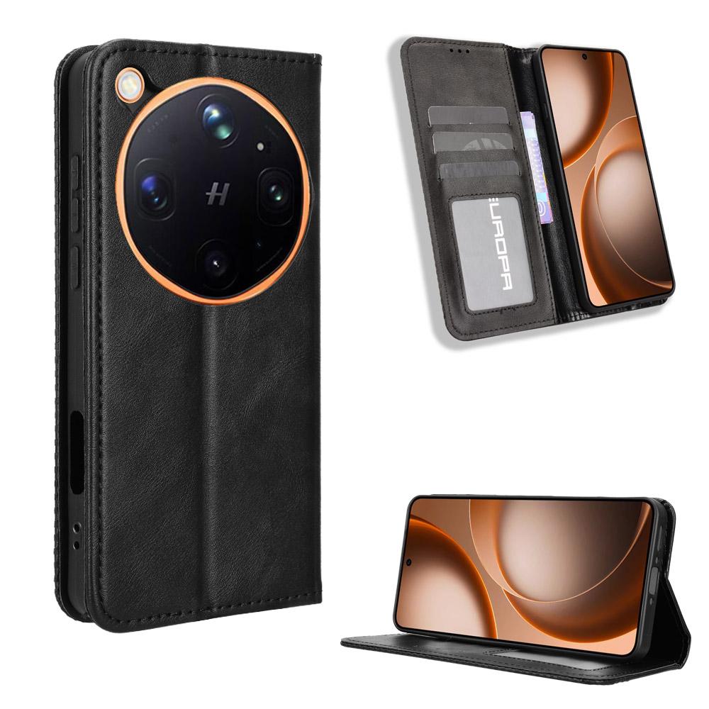 Чехол-книжка Compatible для OPPO Find X9 Ultra Кожаный чехол [Flip Vintage Leather] Ударопрочный Прочный Ретро Чехол для телефона