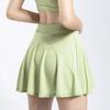 Women Sports Skorts Built-in Shorts Pockets Solid Pleated Skirt Tennis Yoga Dance Fitness Skorts