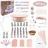 Cake Turntable Set Nordic 207-piece Baking Tool Set Piping Nozzle Spatula Cake Handmade Turntable