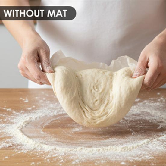 Silicone Bread Sling Sourdough Baking Mat with Handle Reusable Dutch Oven Liner for Bread Making Non-Stick Heat-Resistant Baking Tool for Home Bakers