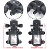 DC 12V 130PSI 6L/Min Water High Pressure Diaphragm Water Pump Self Priming Pump Automatic Switch
