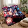 Jujutsu KaisenPrinted Flannel Blanket Cozy Skin-Friendly Warm Throw for Couch Bed Indoor Daily Use