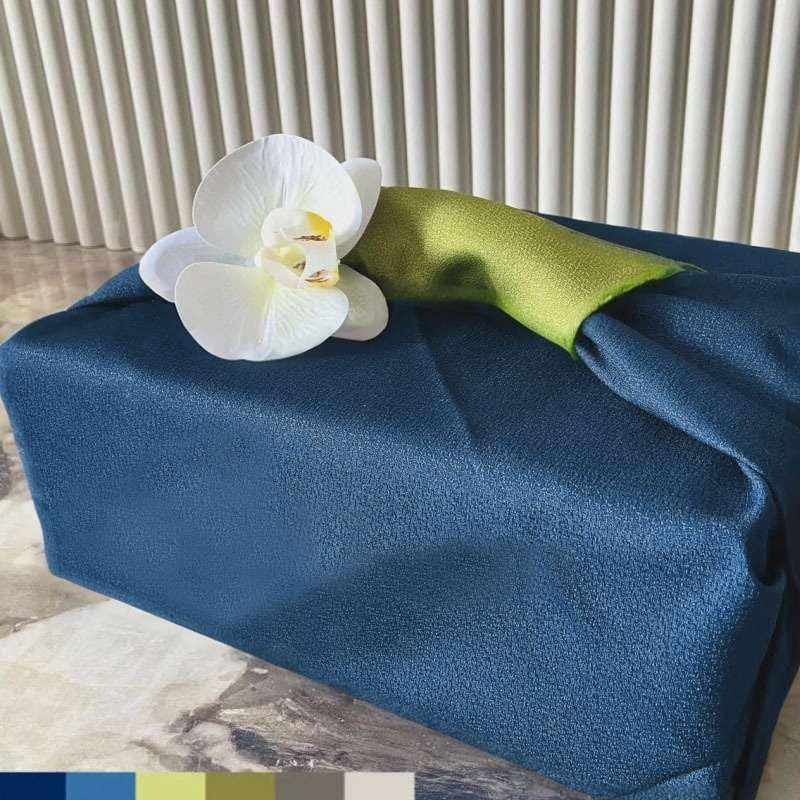 Furoshiki reversible stylish large plain 90 centimeters double-sided dyed four-sided sewn two widths bento wrapping gift bottle kimono practice bag