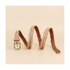 Ремень Meier - женский ремень из итальянской натуральной кожи - ремень из полнозерновой кожи - плетеный кожаный ремень