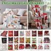 Christmas Green Blanket Flannel Cover Blanket Cartoon Blanket