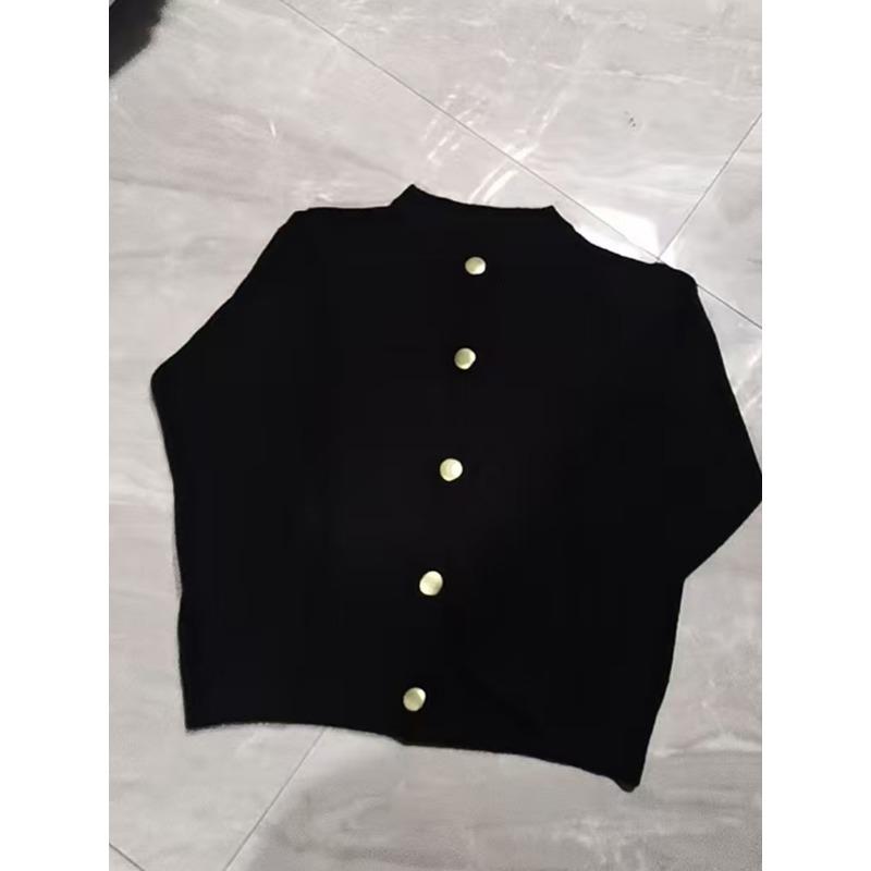 Кардиган женский осенне-зимний новый повседневный простой мягкий в стиле ленивой небрежности с круглым вырезом однотонный вязаный свободного кроя