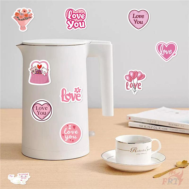 500 шт./рулон розового цвета ко Дню святого Валентина - Сладкая любовь Детские награды Наклейки - DIY Скрапбукинг Декор Альбом Запечатывание Этикетки Наклейки