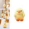 Cute Yellow Duck Plush Toy Keychain With Soft Short Pile For Bag Decor And Collectors