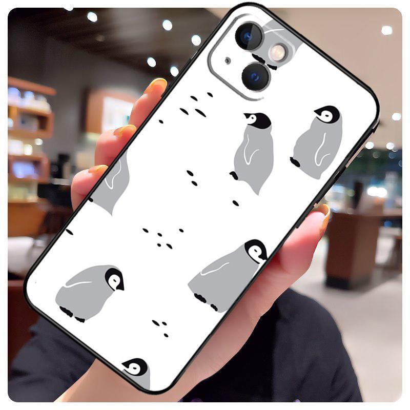 Милый Милый Чехол-Пингвин для iPhone 16 Pro Max 14 13 12 11 15 17 Pro Max mini 15 16 Plus 16e 17 Air Чехол для Телефона