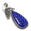 Бирманский сапфир драгоценный камень ручной работы из стерлингового серебра 925 пробы кулон 3.15" b8a48