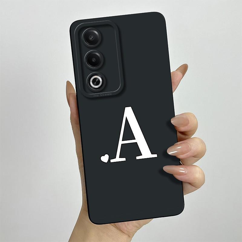 Чехол для Oppo A80 5G OppoA80 CPH2639 Чехол Милые Буквы Квадратный Силиконовый Чехол для Телефона Для Oppo A3 Pro 5G A3Pro CPH2665 Мягкие Fundas