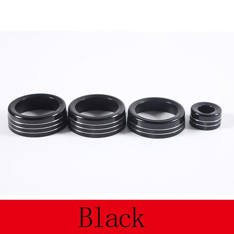 For Jaguar F-TYPE 2013-2025 Aluminium alloy Center Console Air Conditioner Volume Knob Switch Circles Trim Interior Accessories