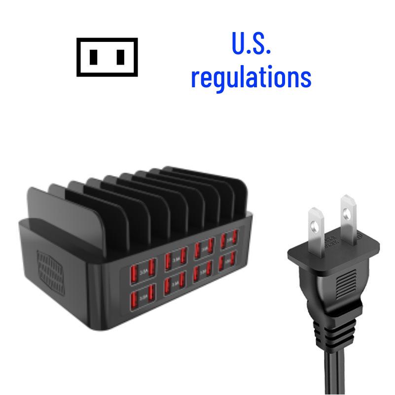 16-портовая USB-станция для зарядки высокой мощности - Многофункциональное быстрое зарядное устройство, 150 Вт
