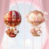Love Hanging Ornament 2D Acrylic Hot Air Balloon And Rabbits Pendant Romantic Valentine's Day Decoration for Car Home Door Window Wall