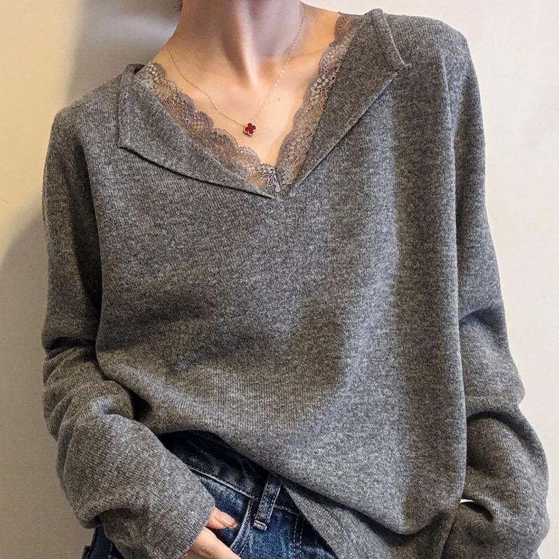 Топы для женщин рубашки с длинным рукавом зимние оверсайз флисовые утепленные повседневные хлопковые рубашки свободные блузки с V-образным вырезом пуловеры