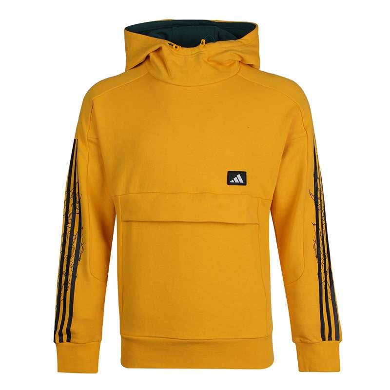 adidas Толстовки Мужские Золотые С Капюшоном Умеренные Обычные GM4434