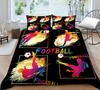 Комплект постельного белья с 3D футбольным принтом, пододеяльник со спортивным узором, наволочка, очень большой размер, украшение для дома