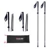 OKHEALING Two-Piece Carbon Fiber Hiking Poles Lightweight and Portable Folding Trekking Cane with EVA Handle
