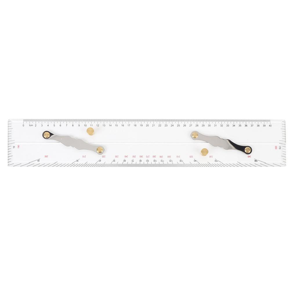 450 мм Морской навигационный параллельный курвиметр Высокопрозрачный акриловый Морской навигационный инструмент для прокладки на морской карте