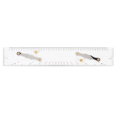 450 мм Морской навигационный параллельный курвиметр Высокопрозрачный акриловый Морской навигационный инструмент для прокладки на морской карте