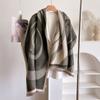 Imitation Cashmere Scarf Versatile Love Pattern Printing Warm Air Conditioner Shawl With Fashion Scarf