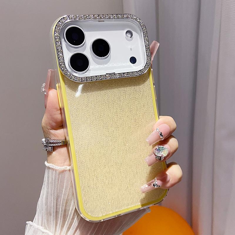 Роскошный чехол для телефона с блестками и стразами для IPhone 17 Air 16 Pro Max 15 14 13 12Pro, 2-в-1, противоударная задняя крышка Caque