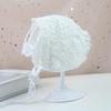 Lace Flower Hollow Baby Cap Summer Cute Princess Baby Girl Hat With Bow Solid Color Infant Toddler Bucket Hat