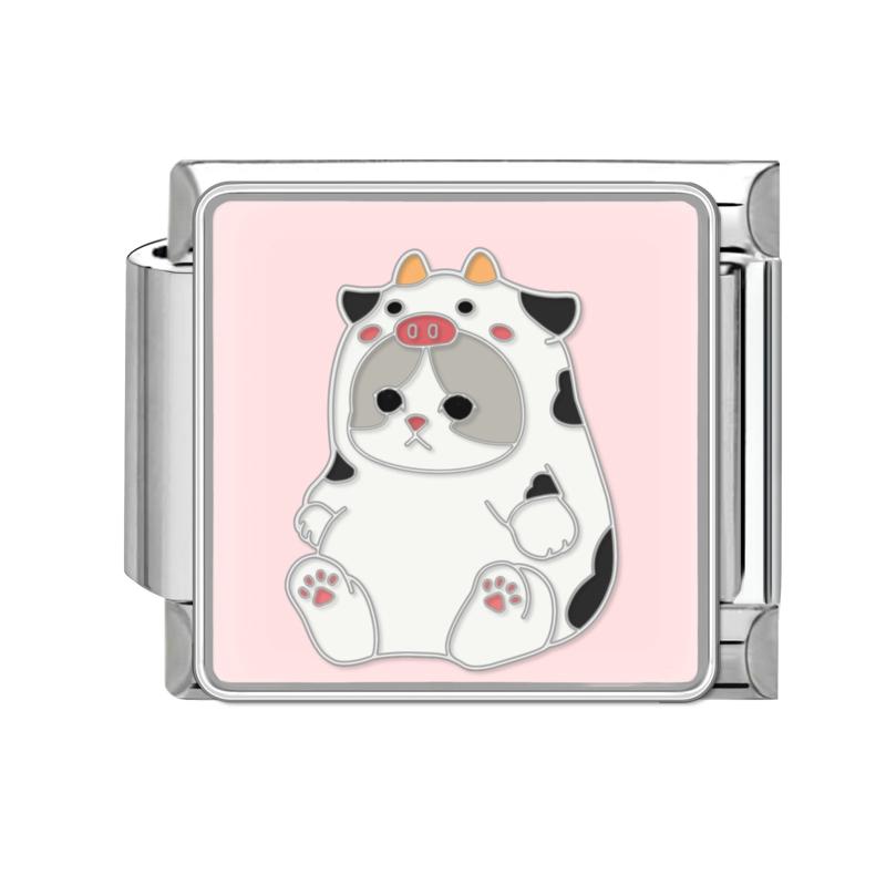 Мультяшные Милые Кошки Собаки Лапа Сердце Ночь Луна Цветы Итальянские Шармы-Звенья Подходят для Браслета из Нержавеющей Стали 9 мм Женщины DIY Изготовление Подарки