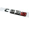 Car Tuning For  C Class W204 W205 C63 C63S Letter Logo 3D ABS Sticker Car Rear Trunk Emblem Nameplate Decals
