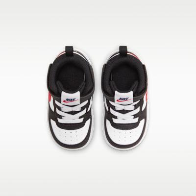 Nike Court Borough Mid 2 White Black University Red (TD)