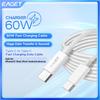 60W Fast Charging Cable Type-C To Type-C Fast Charging Data Cable Huge Data Transfer In Second Suit foriPhone15 iPad iPod Android Devices