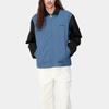 Carhartt WIP SS24 Модульная куртка-script На молнии спереди Вышитый логотип Куртка с длинным рукавом Унисекс куртка Синий I032977-23M-01