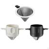 Coffee Cone Strainer Pour Over Maker Mesh Filters Portable with Collapsible Holders