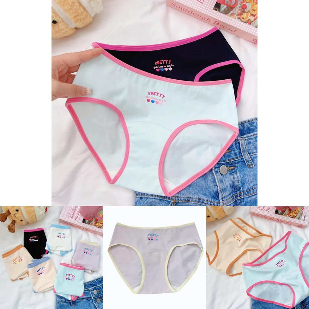 N8622 Sweetheart Womens Cotton Underwear Stylish Colorful Triangle Panties Breathable Antibacterial Design For All Seasons