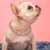 12mm Stainless Steel Gold Dog Chain Choker Necklace Thick Cuban Link for Pitbull Dog Collar Pet Collars Chihuahua Correa Perro