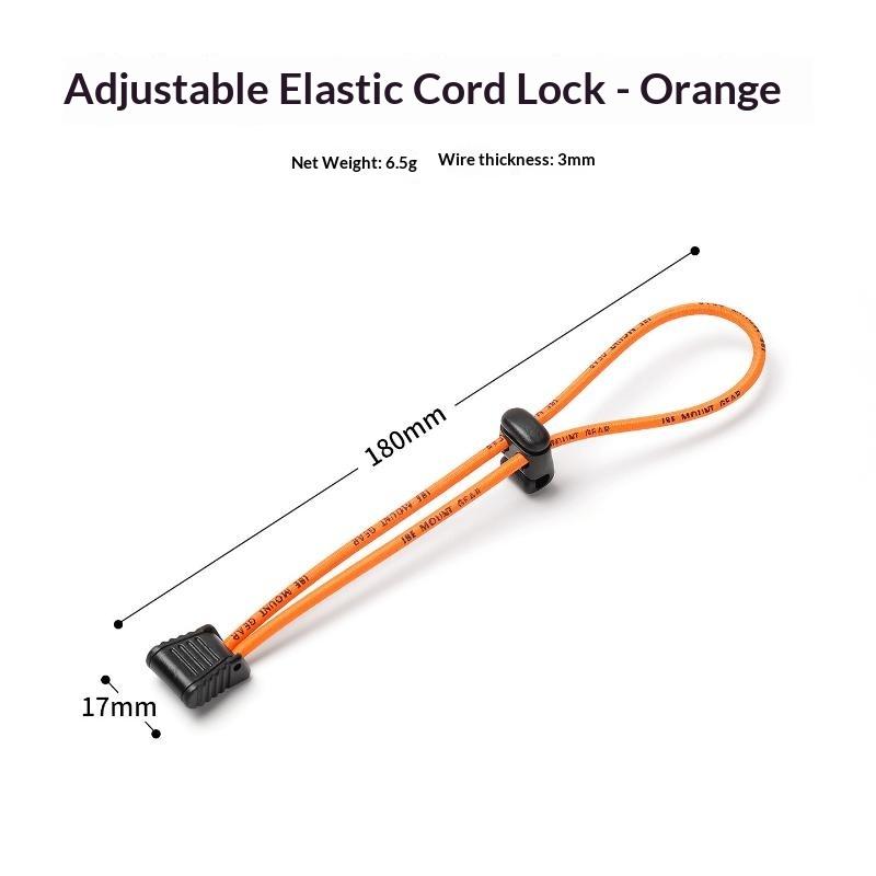 Anti-Slip Design Outdoor Hiking Backpack Elastic Rope Fixing Buckle Durable Bungee Cord for Camping Hiking Travel Trips