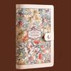 A6 Button Notebook for Money Flower Printed Anti-splash Water Cash Budget Ledger Daily Plan Diary Notepad Leather Savings Book