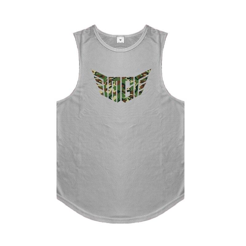 Muscleguys Летние мужские жилеты с круглым вырезом, одежда для тренировок, майка с мышцами, мужская толстовка для тренажерного зала и фитнеса, спортивная сетчатая баскетбольная футболка без рукавов