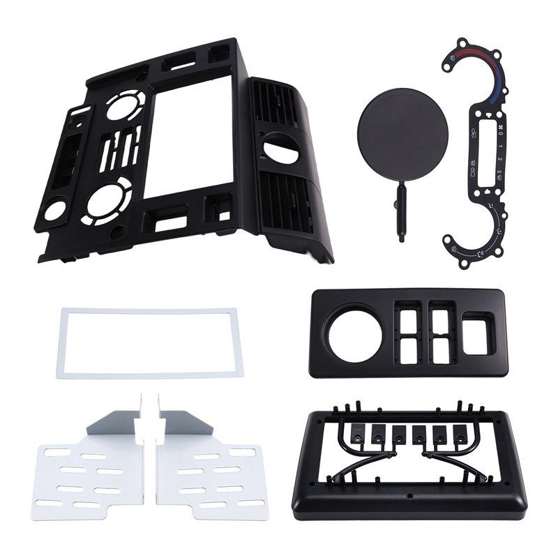 Efficientt-9 Inch Double Din Stereo Dash Kit For Land Rover Defender 2007-2016 Radio Panel Fascia Plate