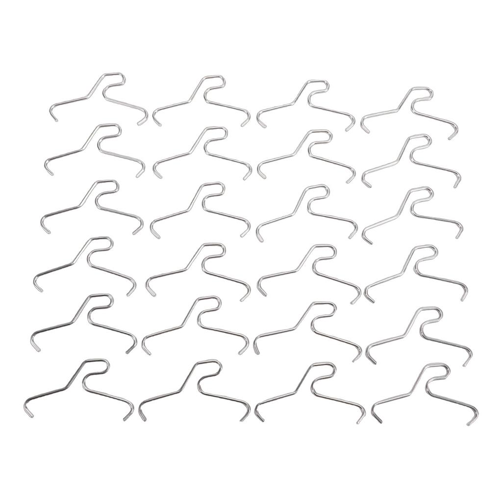24pcs Brick Hook Multi Purpose Stainless Steel No Drill Brick Clamps for Hanging Xmas Wreaths Lights Decorations