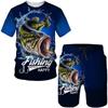 Newest Animal Fishing 3D Printed Tee/Suit Harajuku Men Women Camo Hunting Camping Clothes Hip Hop Streetwear T-Shirts&Shorts Set