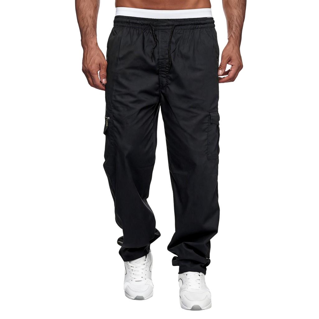 Men's Multi-pocket Wide-leg Work Pants / Outdoor Pants / Fitness Pants