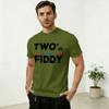 Funny Two Fiddy TShirt for Unisex Crewneck Pure Cotton T Shirts Short Sleeve Tee Shirt Gift Idea Clothes
